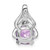 Image of 14K White Gold Cushion Amethyst & Diamond Pendant PM7061-AM-001-WA