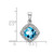 Image of 14K White Gold Cushion Blue Topaz & Diamond Pendant PM7045-BT-004-WA Image of 14K White Gold Cushion Blue Topaz & Diamond Pendant PM7045-BT-004-WA