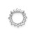 Image of 14K White Gold Diamond & .08ctw Citrine Fancy Circle Chain Slide Pendant