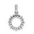 Image of 14K White Gold Diamond & .08ctw Garnet Fancy Circle Pendant