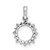 Image of 14K White Gold Diamond & .08ctw Peridot Fancy Circle Pendant