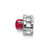 Image of 14K White Gold Diamond & Cabochon .38ctw Ruby Chain Slide Pendant Image of 14K White Gold Diamond & Cabochon .38ctw Ruby Chain Slide Pendant