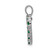 Image of 14K White Gold Diamond and Emerald Heart Pendant