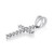 14K White Gold Diamond Cross Pendant (Chain NOT included) (CM-P7063W) — additional view