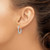 Image of 21mm 14K White Gold Diamond Fascination Round Hinged Hoop Earrings DF229