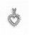 Image of 14K White Gold Diamond Heart Pendant (Chain NOT included) (CM-RM385PW)