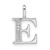 Image of 14K White Gold Diamond Letter E Initial Pendant PM8365E-003-WA