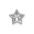 Image of 14k White Gold Diamond Star Slide Pendant