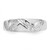 Image of 14K White Gold Fancy Pattern Polished Toe Ring