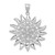 Image of 14K White Gold Filigree Sun Pendant