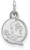 Image of 14K White Gold Florida State University X-Small Pendant by LogoArt (4W043FSU)