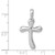 Image of 14K White Gold Freeform Cross Pendant
