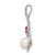 Image of 14K White Gold Freshwater Cultured Pearl Created Ruby & Diamond Slide Pendant