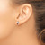 Image of 9mm 14K White Gold Genuine Garnet Diamond Earrings