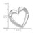 Image of 14K White Gold Heart Slide Pendant SL224W