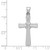 Image of 14K White Gold Hollow Cross Pendant D3169