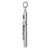 Image of 14K White Gold Hollow Crucifix Pendant XR1842W