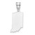 Image of 14K White Gold Indiana State Pendant