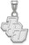 Image of 14K White Gold John Carroll University Small Pendant by LogoArt (4W001JCU)