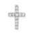 Image of 14k White Gold Lab Grown Diamond SI1/SI2 GHI Cross Pendant PM4962 Image of 14k White Gold Lab Grown Diamond SI1/SI2 GHI Cross Pendant PM4962