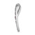 Image of 14K White Gold Lab Grown Diamond SI1/SI2, & Created Ruby Chain Slide Pendant