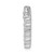 Image of 14k White Gold Lab Grown Diamond SI1/SI2, G H I, Heart Slide Pendant