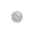 Image of 14K White Gold Lab Grown Diamond SI1/SI2, G H I, Round Halo Pendant PM6635-025-WLG