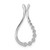 Image of 14K White Gold Lab Grown Diamond SI1/SI2, G H I, Teardrop Pendant Image of 14K White Gold Lab Grown Diamond SI1/SI2, G H I, Teardrop Pendant