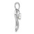 Image of 14k White Gold Lab-Created Opal Heart Pendant