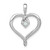 Image of 14k White Gold Lab-Created Opal Heart Pendant