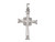 Image of 14K White Gold Large Cross Pendant (Chain NOT included)