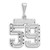 Image of 14K White Gold Large Shiny-Cut Number 59 Pendant