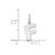 Image of 14K White Gold Letter F Initial Charm XNA1337W/F