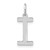 Image of 14K White Gold Letter I Initial Charm XNA1336W/I
