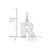 Image of 14K White Gold Letter R Initial Charm XNA1337W/R