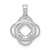 Image of 14K White Gold Lifesaver Pendant