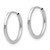 Image of 7-15mm 14K White Gold Madi K Endless Hoop 3 Pair Earrings Set