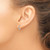 Image of 13.25mm 14K White Gold Madi K Polished CZ Star Hoop Earrings