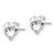 Image of 9mm 14K White Gold Madi K Screwback Dolphins Post Earrings