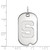 14K White Gold Michigan State University Small Dog Tag by LogoArt