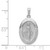 Image of 14K White Gold Miraculous Medal Pendant XR515