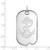 Image of 14K White Gold Navy Large Dog Tag by LogoArt (4W032USN)