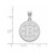 Image of 14K White Gold NHL Boston Bruins Large Pendant by LogoArt (4W004BRI)