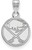 Image of 14K White Gold NHL Buffalo Sabres Small Pendant by LogoArt