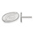 14K White Gold NHL Carolina Hurricanes X-Small Post Earrings by LogoArt