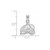 Image of 14K White Gold NHL Colorado Avalanche Small Pendant by LogoArt