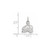 Image of 14K White Gold NHL Colorado Avalanche X-Small Pendant by LogoArt