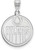 Image of 14K White Gold NHL Edmonton Oilers Large Pendant by LogoArt