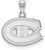 Image of 14K White Gold NHL Montreal Canadiens Small Pendant by LogoArt