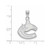 Image of 14K White Gold NHL Vancouver Canucks Large Pendant by LogoArt